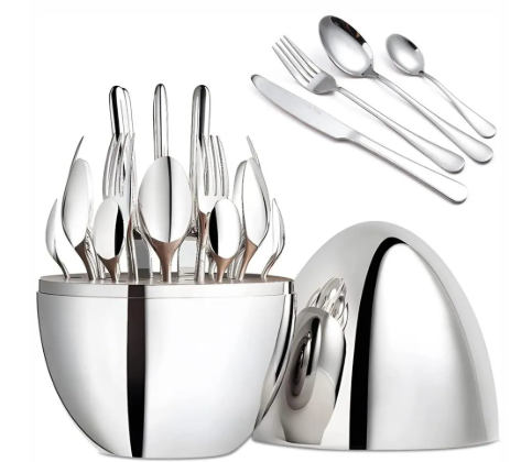 Miniatura 4 de Set Cubiertos De 24 Piezas + Estu Huevo